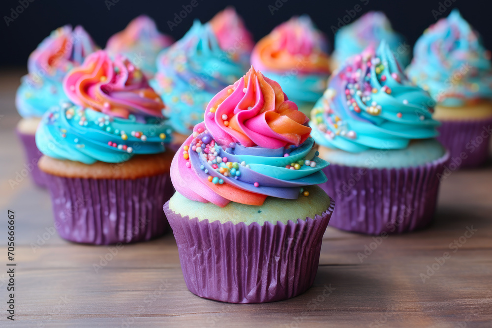 Dazzling Cupcake Medley: A Visual Feast