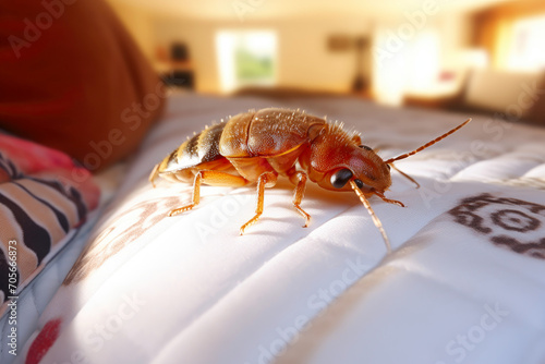 Macro Shot: Bed Bug Infestation photo
