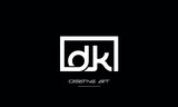 DK, KD, D, K abstract letters logo monogram