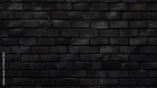 black brick wall  background  vintage wall texture  blank with copy space