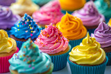 Brightly Colored Cupcakes: Joyful Treats for All