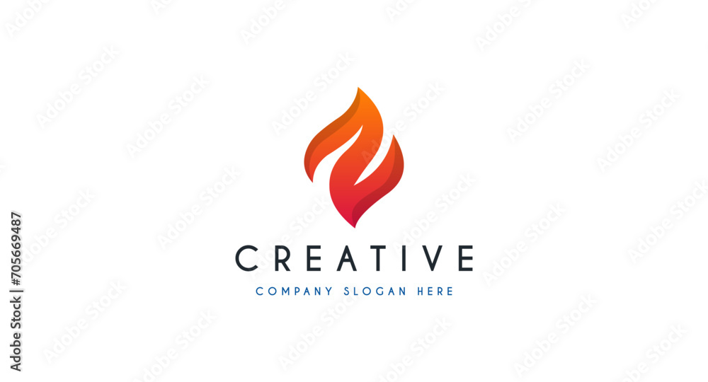Fire flame Logo design vector illustration. Fire flame Logo design vector illustration.