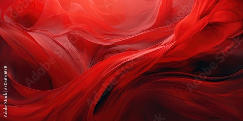 Flowing abstract red transparent silk photo