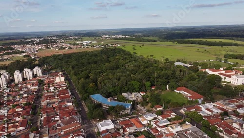 Aerial images of the Rangel Pietraroia Municipal Forest in Marília, in the interior of São Paulo photo
