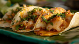 Closeup Shot Of Honduran Baleada, Traditional Street Food, American Favorite Food, International Foods Day, Generative Ai