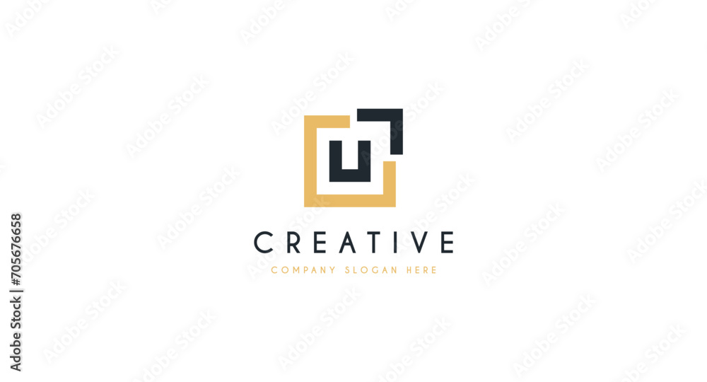 Initial Letter UC geometric logo design. vector illustration. Initial Letter UC geometric logo design. vector illustration.