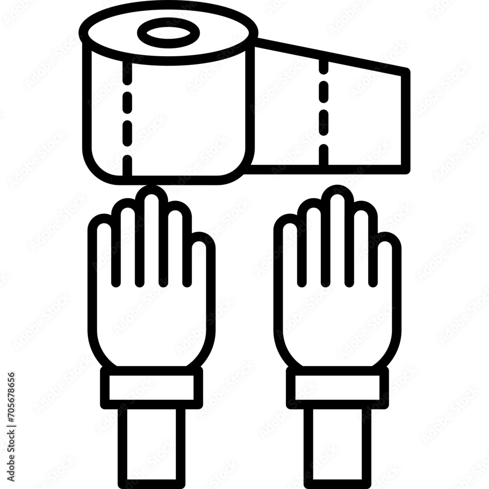 Toilet Paper Icon Toilet Paper Icon