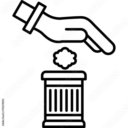 Throwing Trash Icon
