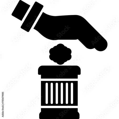 Throwing Trash Icon