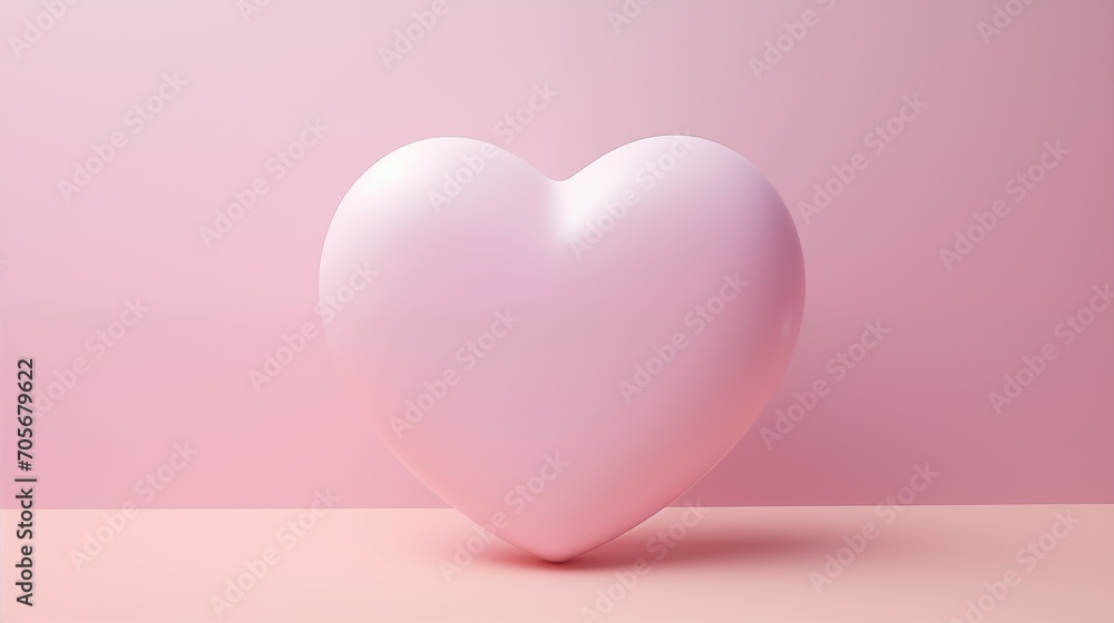 A pink heart on a pink background