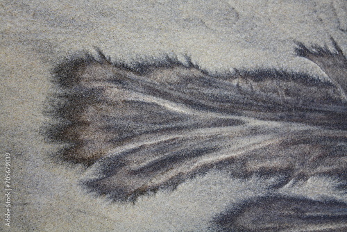 Graphic created by the receding water at low tide