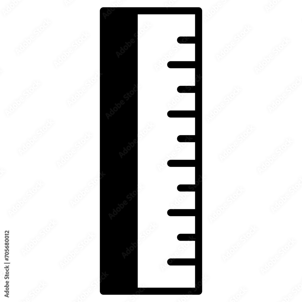 measure solid glyph icon