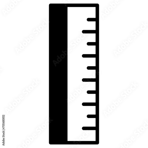 measure solid glyph icon