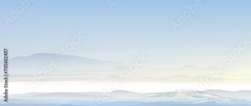 Minimal background. Vector landscape. Earth aerial view. Watercolor textured vector banner. 