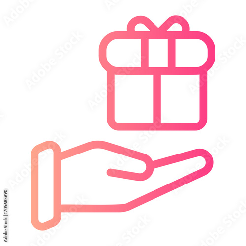 gift gradient icon