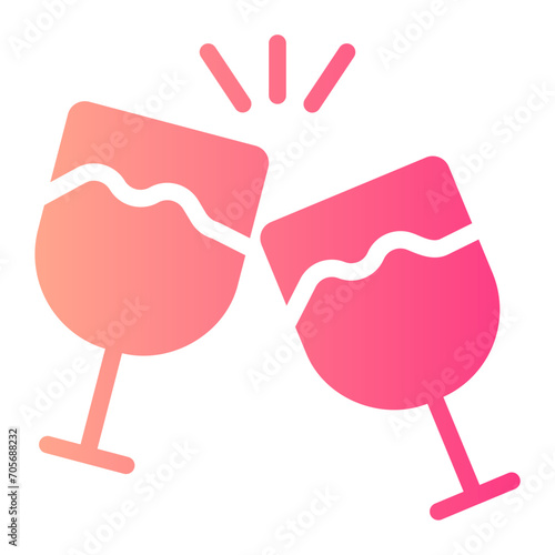 cheers gradient icon