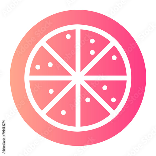 pizza gradient icon