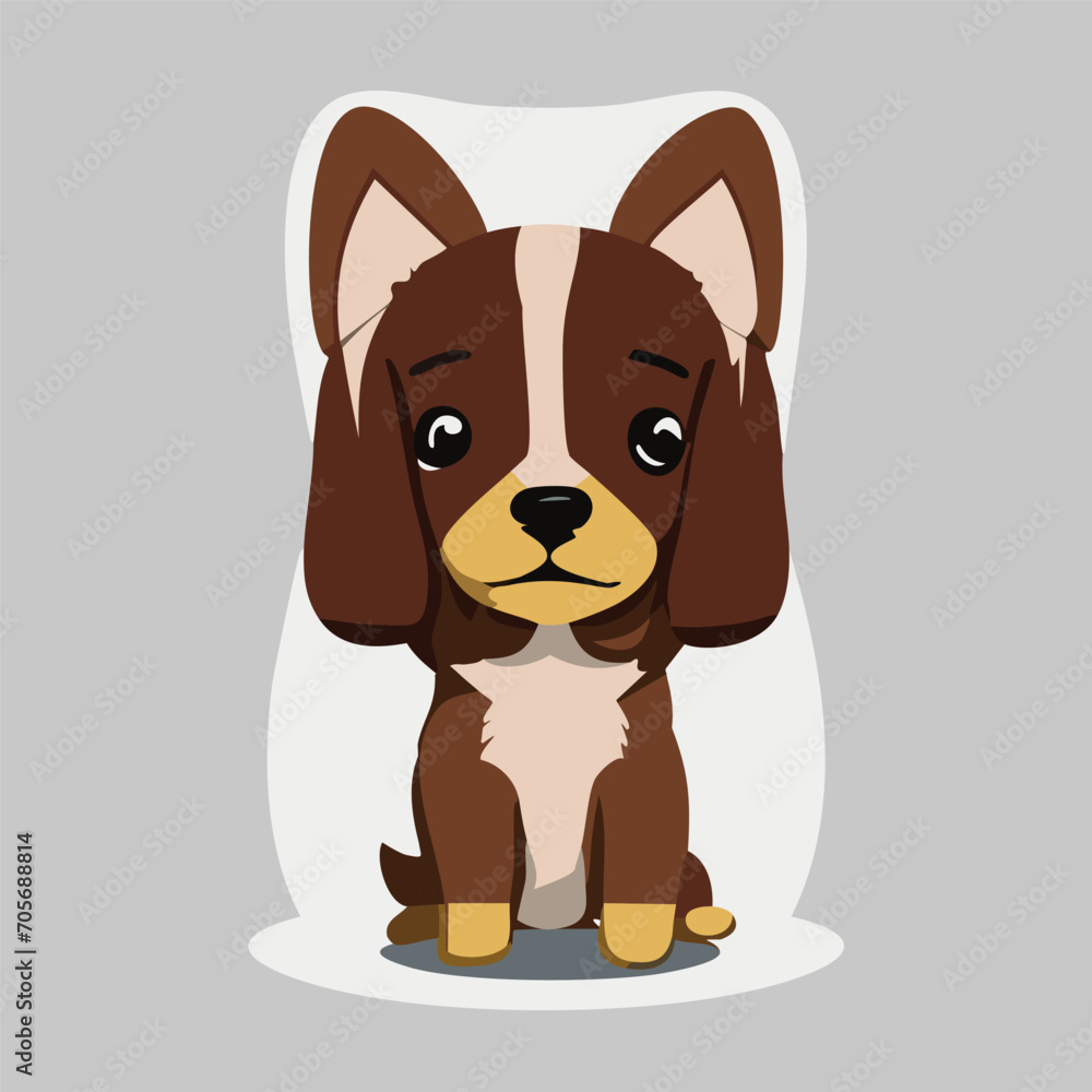icon logo little dog, cute puppy. Colored trendy illustration icon logo little dog, cute puppy. Colored trendy illustration