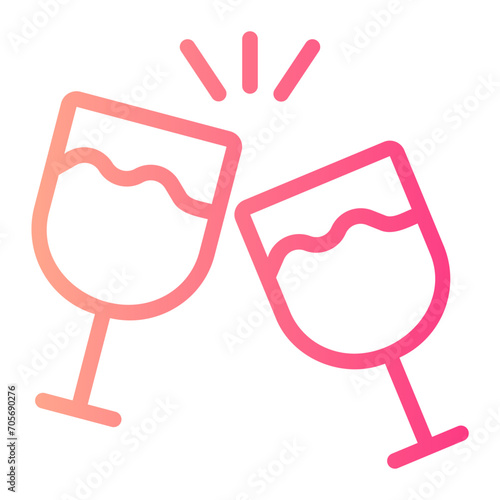 cheers gradient icon