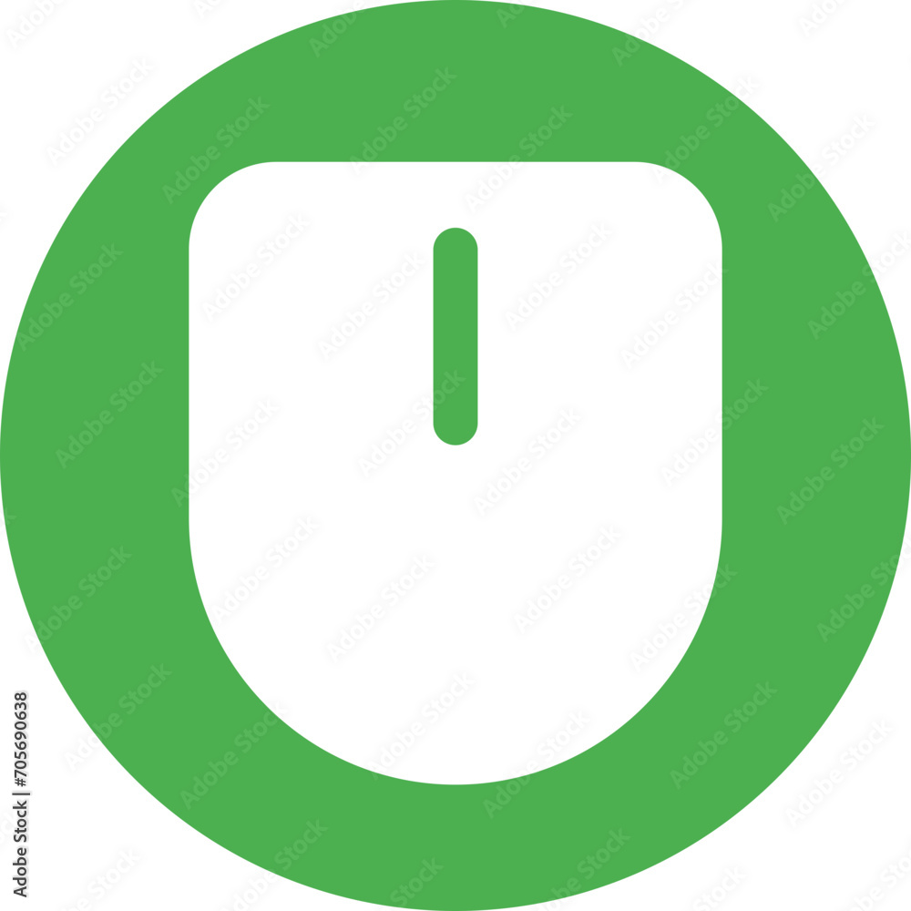 Mouse Flat Circle Icon Mouse Flat Circle Icon