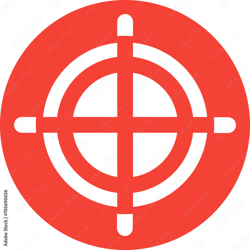 Focus Flat Circle Icon Focus Flat Circle Icon