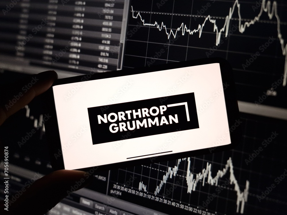 Konskie, Poland January 07, 2024 Northrop Grumman company logo