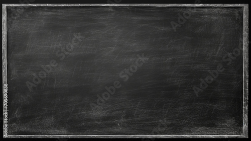 black school board, chalkboard background, texture of chalk, dark wall backdrop, white chalk, horizontal