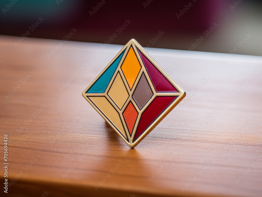 Creative Custom Pin Badge Mockup for Branding and Collectibles - AI Generated
