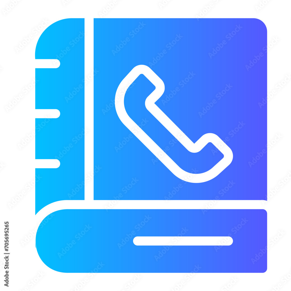 phone book gradient icon phone book gradient icon