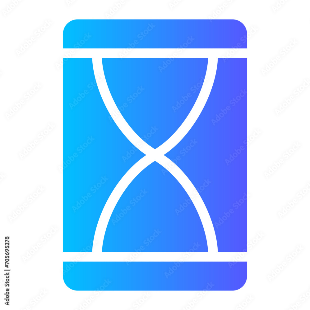 Fototapeta premium sand clock gradient icon