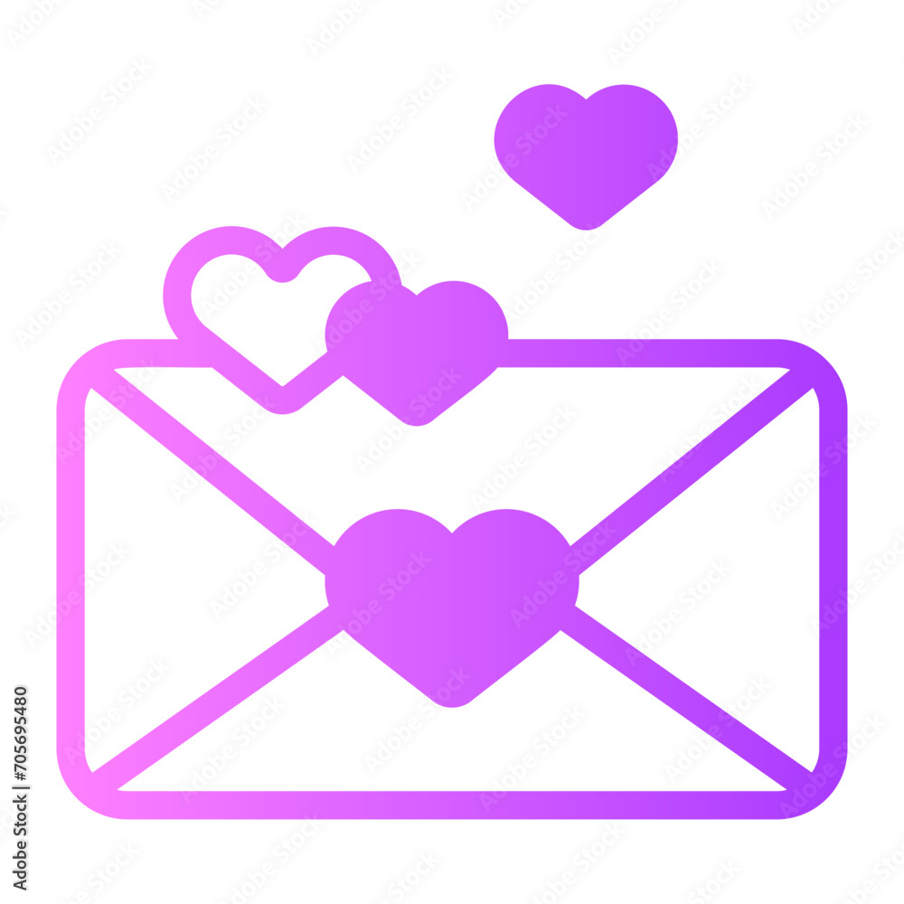 wedding invitation gradient icon wedding invitation gradient icon