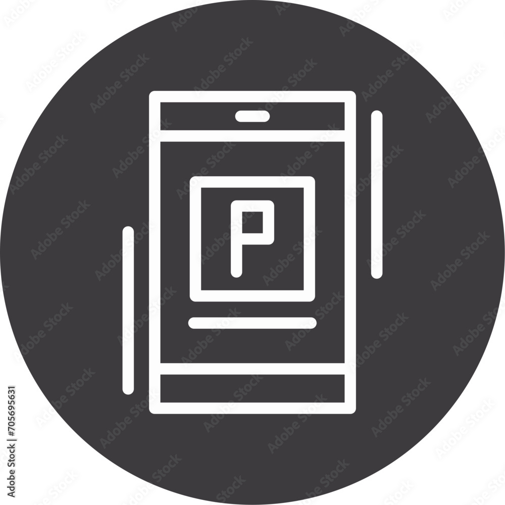 Parking app icon Icon Parking app icon Icon
