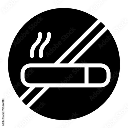 no smoking glyph icon