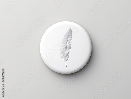 Obraz na płótnie Creative Custom Pin Badge Mockup for Branding and Collectibles - AI Generated w salonie