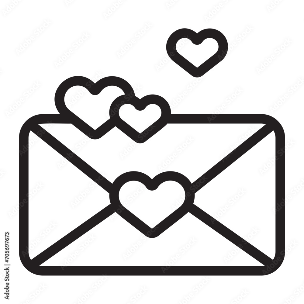 wedding invitation line icon wedding invitation line icon