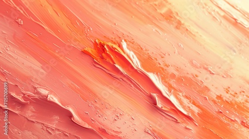 Abstract background in red, peach and orange colors with brush strokes texture