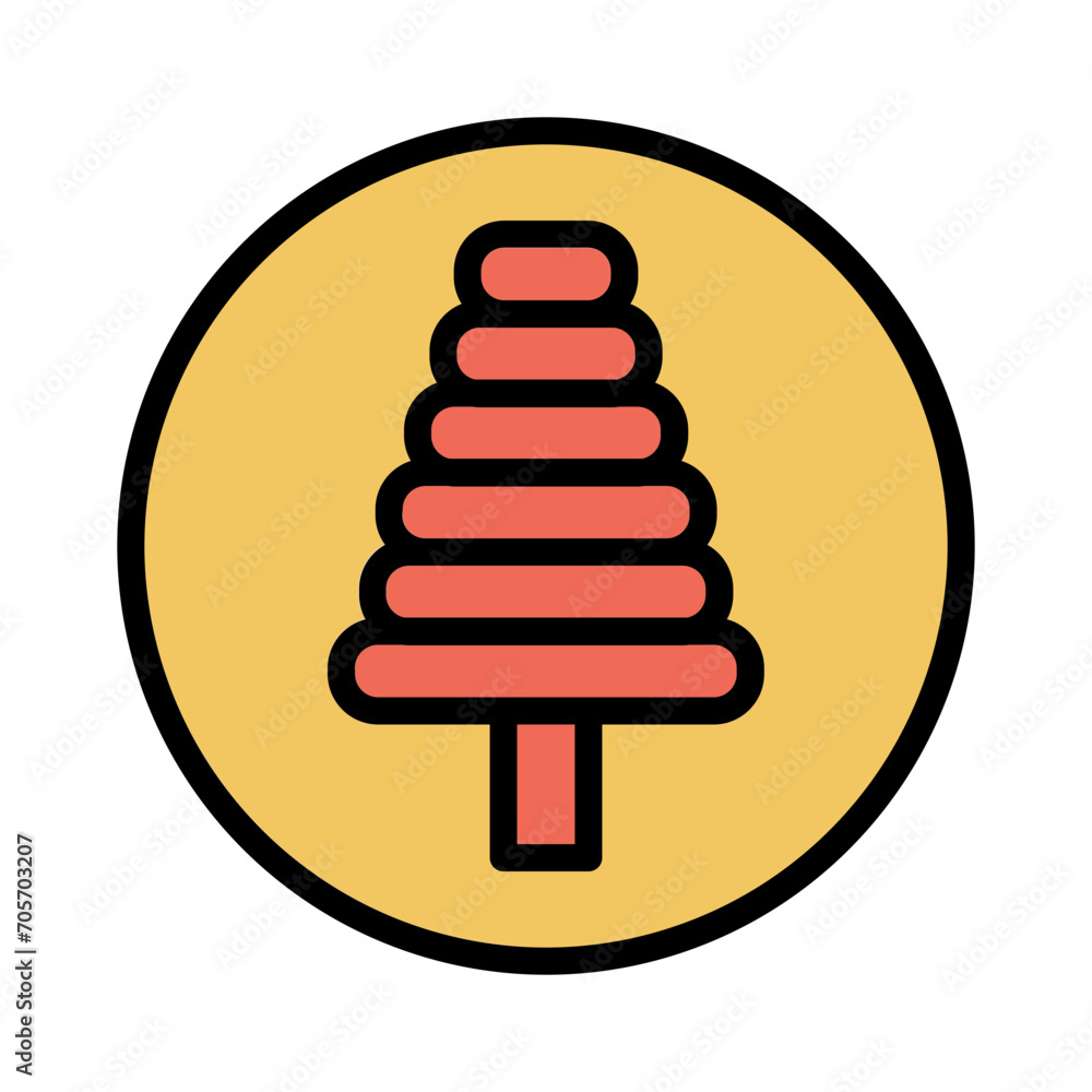 Greeting Line Tree Filled Outline Icon Greeting Line Tree Filled Outline Icon