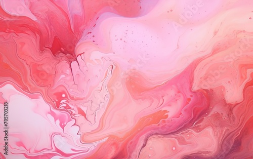 Abstract watercolor pink background illustration. Pink gradients with liquid fluid marbled swirl waves texture. Vibrant background for interior design