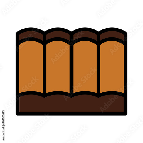 Mattress Sleep Style Filled Outline Icon