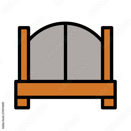 Bad Room Sleep Filled Outline Icon
