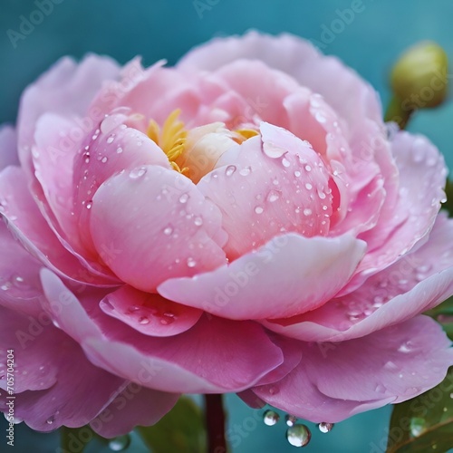 Beautiful Peony flowers, Beautiful flowers with beautiful nature, Beautiful pink flowers, Generated by AI
