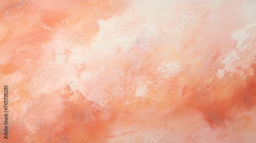 Abstract background in peach fuzz color with brush strokes texture