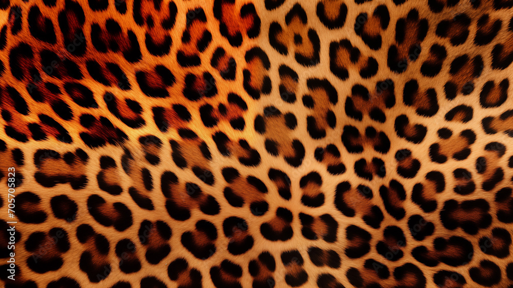 Fototapeta premium Leopard Skin Wallpaper