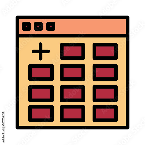 New Section Web Filled Outline Icon