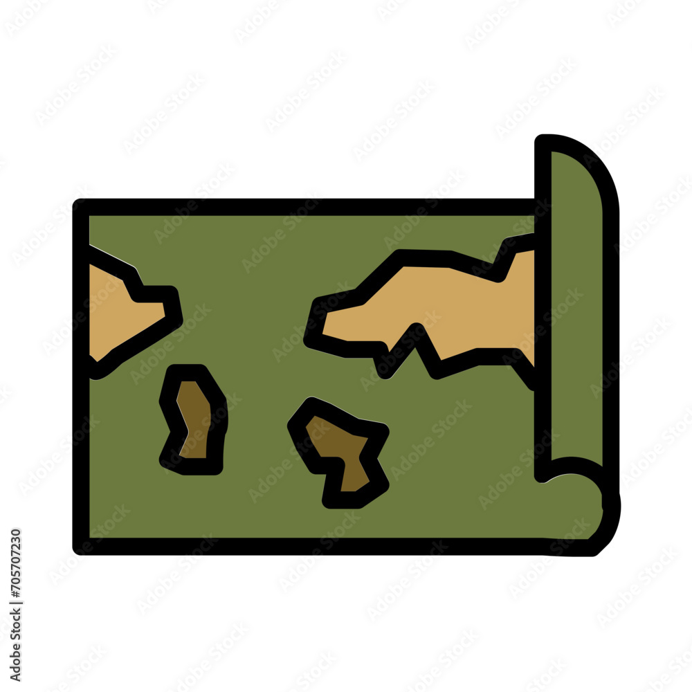 Europe Map World Filled Outline Icon