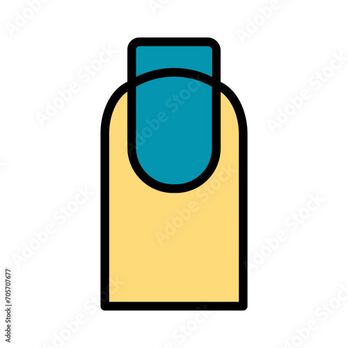 Care Nail Polish Filled Outline Icon