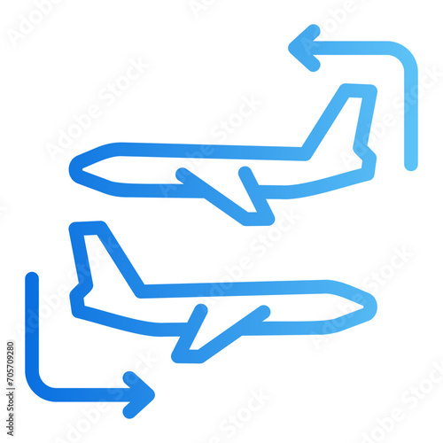 flight status gradient icon