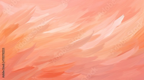 Abstract background in peach fuzz color with brush strokes texture