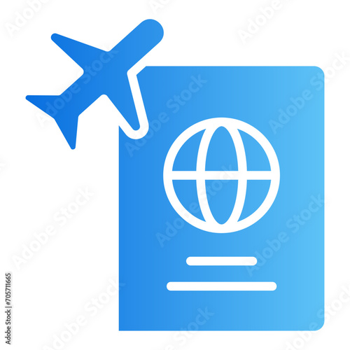 passport gradient icon