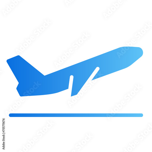 taking off gradient icon